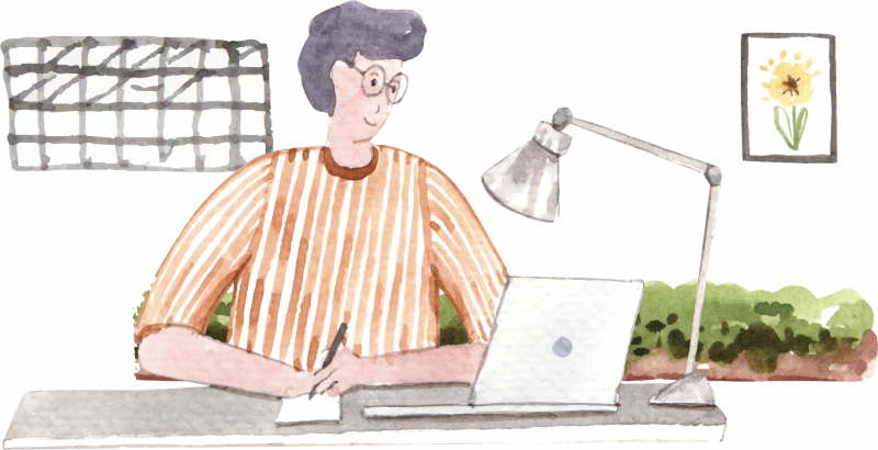 Femme en téléconsultation devant un ordinateur